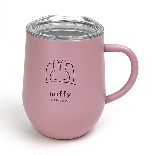 ミッフィーmiffy蓋つきステンレスマグ(ピンク)保温保冷コップギフト