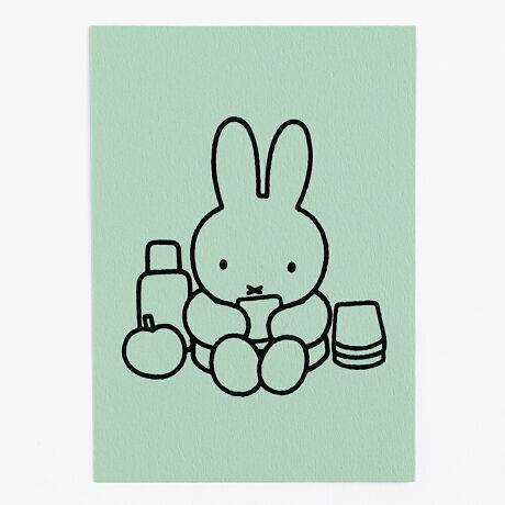 ミッフィー miffy ポストカード（green） ハガキ 文具 パーフェクト・ワールド・トーキョー(Perfect World Tokyo)  マルイウェブチャネル