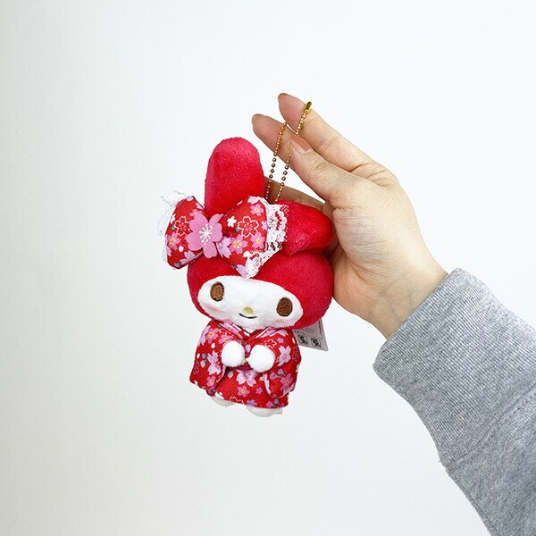 サンリオ マイメロディ マスコット 桜着物 赤 ぬいぐるみ ボール