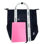 スヌーピー トートリュック ブラック ロゴテープ バッグ お出かけ 学校  