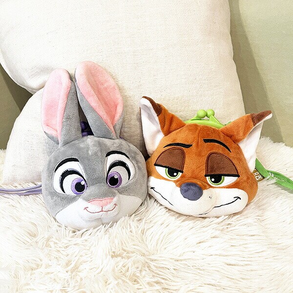 ズートピア　ニック　ジュディ　ショルダーバッグ　ぬいぐるみ　ポシェット ズートピア ニック、ジュディ ショルダーバッグ ぬいぐるみ