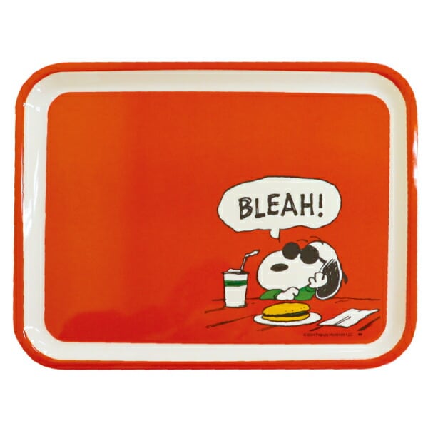 スヌーピー ジョークール メラミントレー（L） SNOOPY レッド