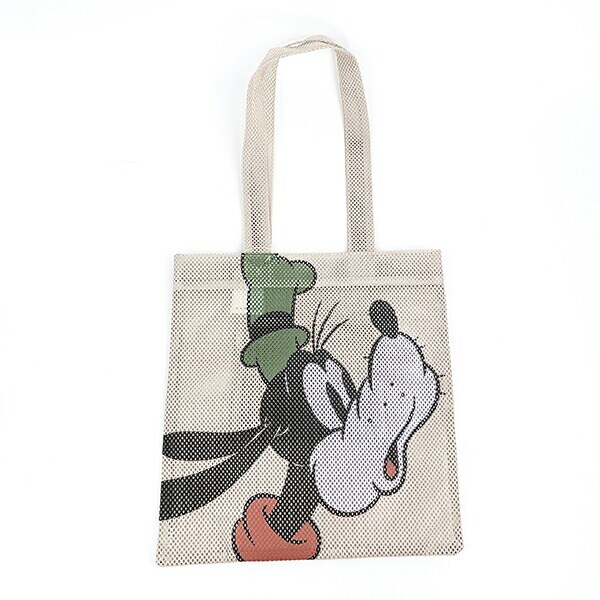 グーフィービックフェイスキャンバストートトートバッグディズニー