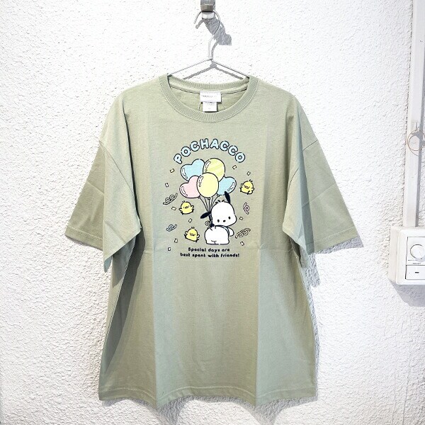 サンリオ ポチャッコ 35周年(35th) Tシャツ グリーン Sanrio
