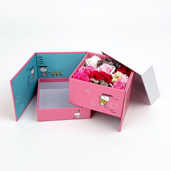 スヌーピー PEANUTS フラワージュエリーBOX［PI］ KAORI お花