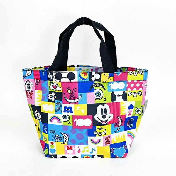 ディズニー　ハッピートート ディズニー100周年 Happy Faces ミニトートバッグ カラフル