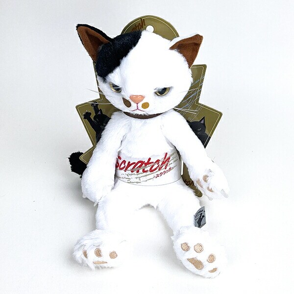 (未使用･未開封品)　スクラッチ ぬいぐるみ(L) 猫 高さ38cm ミルク v1yptgt 51qAPEEAkiL.jpg_BO30,255,255,