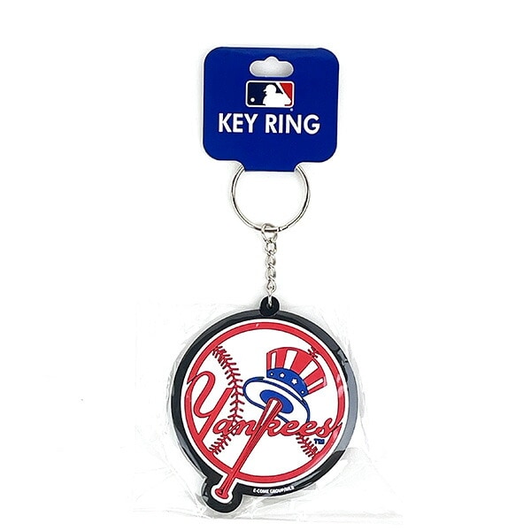 MLB(メジャーリーグ) ヤンキース ラバーキーホルダー | パーフェクト