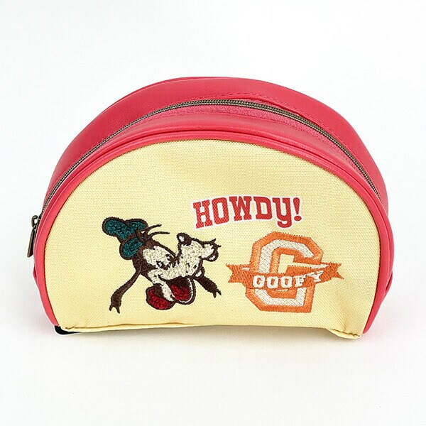 ディズニー グーフィー スマイルライフ 半円型ポーチ 小物入れ 化粧品