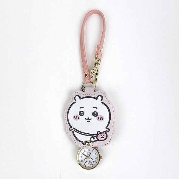 ちいかわ ダイカットキーチェーンウォッチ ピンク（ちいかわ
