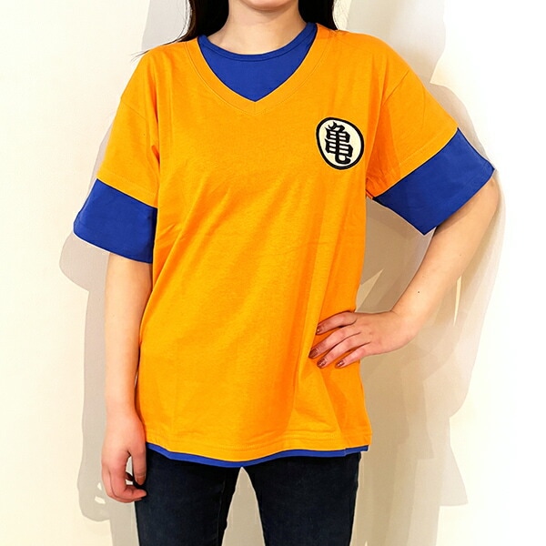 ドラゴンボール 孫悟空(亀) ナリキリ＆アイコンTシャツ(オレンジ) LL