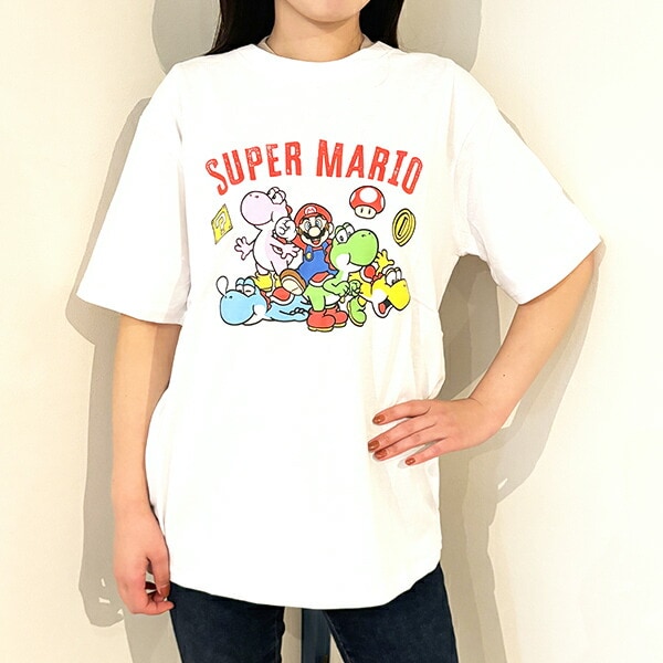 スーパーマリオ マリオカート カラフルヨッシーTシャツ(ホワイト) Mサイズ アパレル 任天堂 | パーフェクト・ワールド・トーキョー(Perfect  World Tokyo) | マルイウェブチャネル