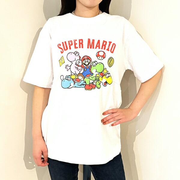 美品　マリオ ヨッシー Tシャツ ホワイト　レアUSA コレクター 美品 マリオ ヨッシー Tシャツ ホワイト レアUSA コレクター