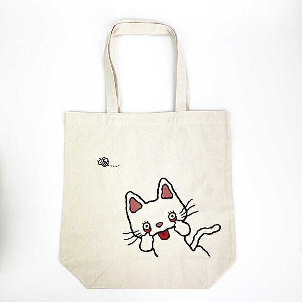 トートバッグ NONTAN ノンタン あかんべ 帆布トートバッグ ナチュラルベージュ