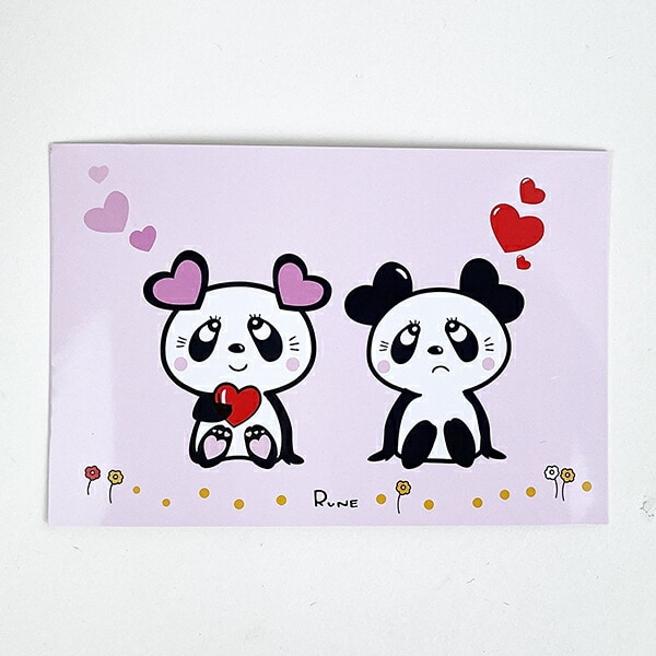 [�}���C]�������l LOVE HEART PANDA �|�X�g�J�[�h ����/�p�[�t�F�N�g�E���[���h�E�g�[�L���[�iPerfect World Tokyo�j