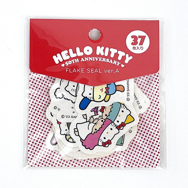 サンリオ ハローキティ  シールダス フレークシール まとめ売り 新品》SANRIOハローキティ☆フレークシール50枚 - メルカリ