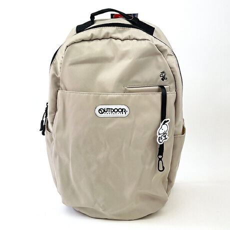 スヌーピー OUTDOOR PRODUCTS コラボ リュックサック グレージュ 