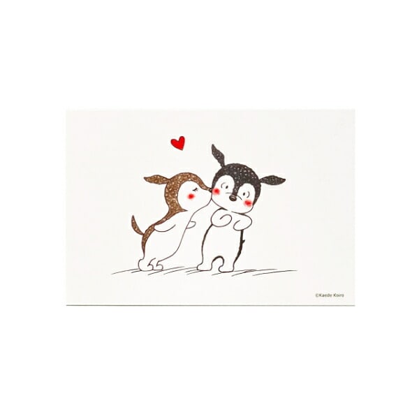 チョコボ ピンバッジ ポストカード ホイルカード チェスくん ポストカード 「ハッピーバレンタイン」 | パーフェクト