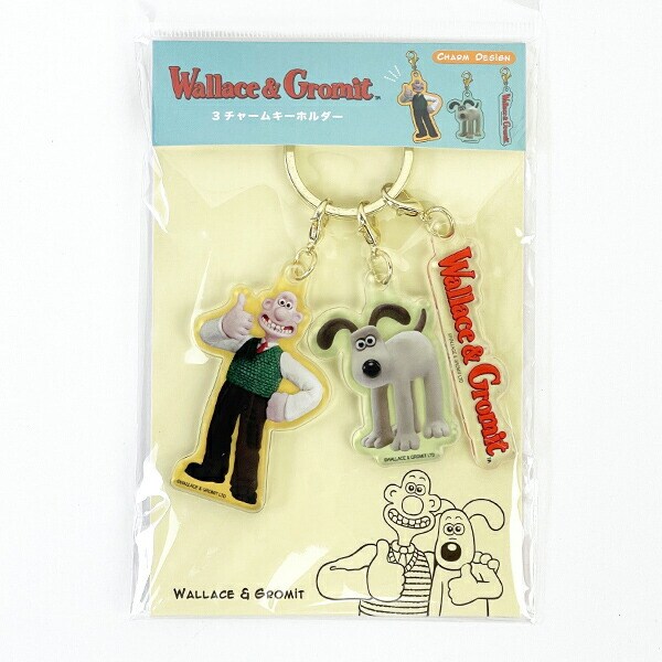 グルミット キーホルダー 正規品 ウォレスとグルミット マスコット ぬいぐるみキーホルダー Wallace&Gromit グッズ 公式