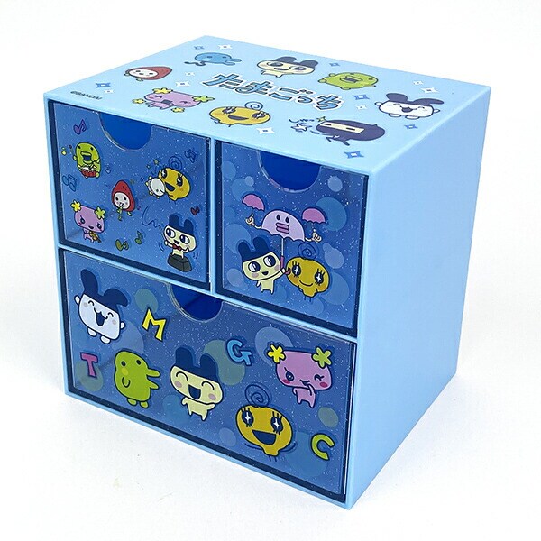 たまごっち キャラチェスト ブルー 小物入れ 収納 引き出し