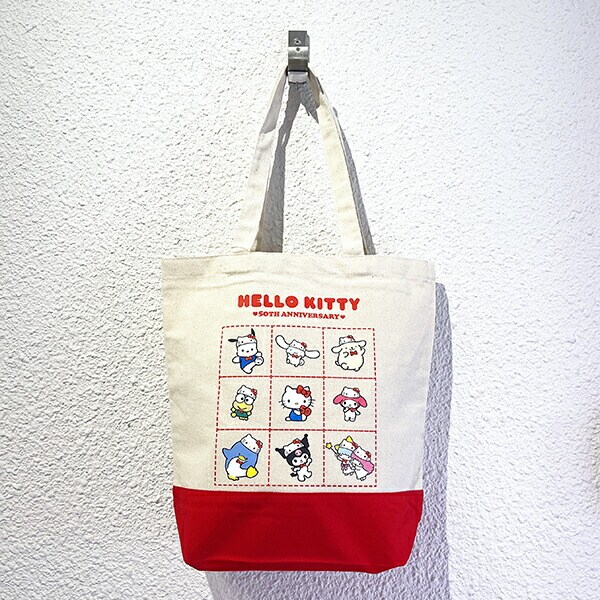 サンリオ ハローキティ 50th Anniversary トートバッグ (レッド