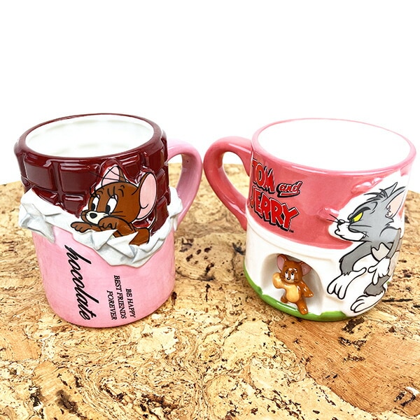 トムとジェリー　3Dマグカップ3種&ブランケット・毛布 Amazon.co.jp: 「 トムとジェリー 」 3d アニメシーン タフィー