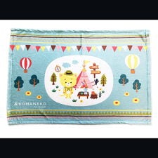 パーフェクト・ワールド・トーキョー(Perfect World Tokyo)のこまねこ ブランケット キャンプ ひざかけ インテリア ウィンター ブルー