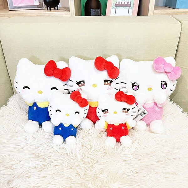 「サービス品」キティちゃん好き(❁ᴗ͈ˬᴗ͈)新品　ピンクぬいぐるみ サンリオ ハローキティ いろいろふぇいす どきどき ぬいぐるみ S