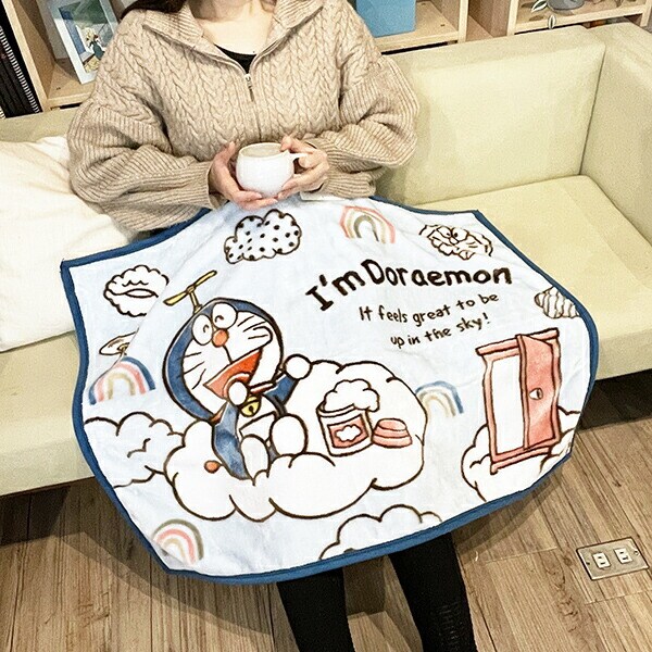 ドラえもん I'm doraemon 雲の上のドラえもん ひざ掛け ブランケット