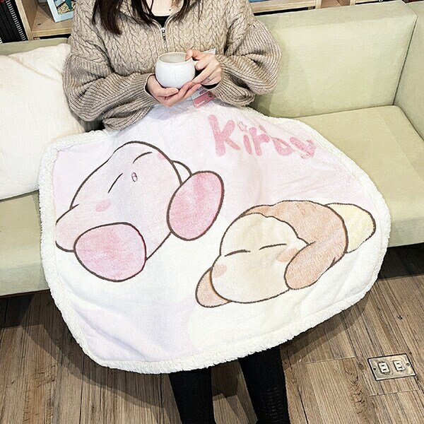 専用⭐みかん❤モチっふわ❤特大ブランケット…ボアケット❤ピンクエナガ 星のカービィ いっしょにおひるね シープボアひざ掛け ブランケット
