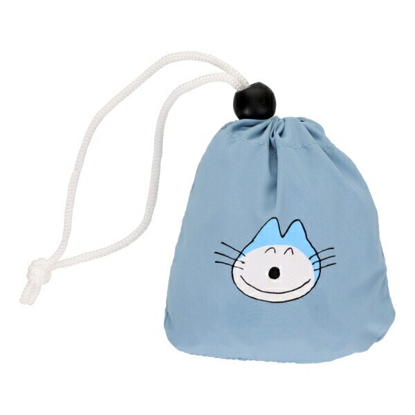 11ぴきのねこ ポケッタブルエコバッグ(ブルー) | パーフェクト