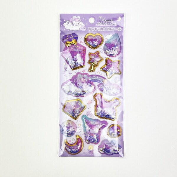 (⁎⁍̴̛ᴗ⁍̴̛⁎)＊ サンリオキラキラカプセルシール【マイメロ、クロミセット】 サンリオ クロミ キラキラカプセルシール 文具 ステッカー デコ キッズ