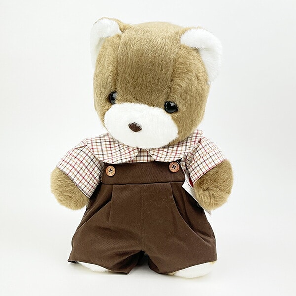 クッキー　ぬい　衣装　チェック ぬいぐるみ クッキーアン 服 コスチューム 水色 チェック ハート