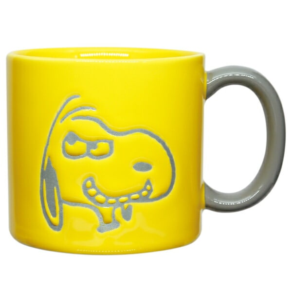 スヌーピー カラーハンドルマグカップ イエロー コップ | パーフェクト