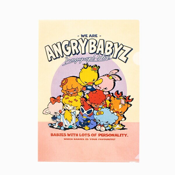 angrybabyz アンベビ クリアファイル スーパーモデル 書類入れ