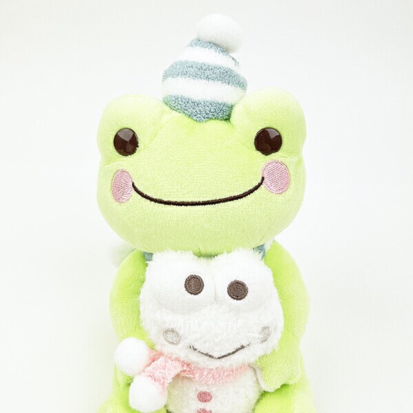 サンリオ けろけろけろっぴ×かえるのピクルス ぬいぐるみS （雪だるま