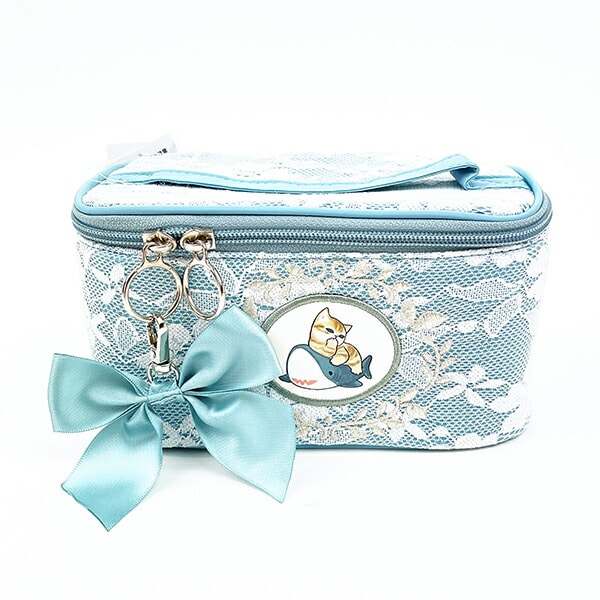 モフサンド mofusand バニティーポーチ レース×刺繍 コスメポーチ