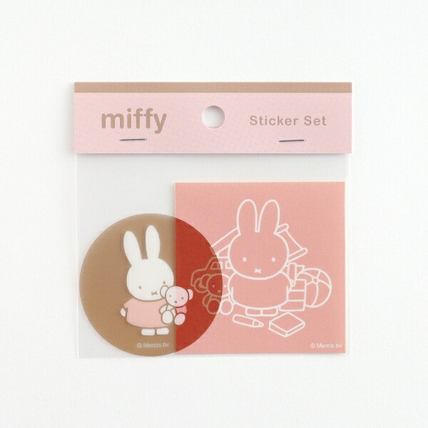 ミッフィー MIFFY & ANIMALS ステッカー (ブルー) 文具