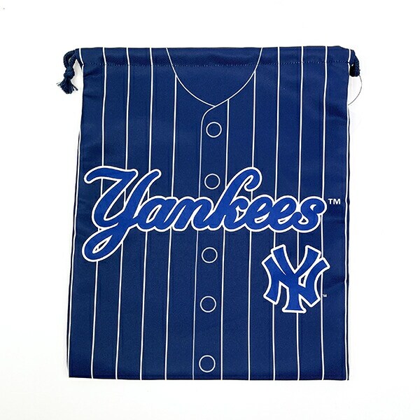 MLB(メジャーリーグ) ヤンキース 巾着(L) (ユニフォーム柄
