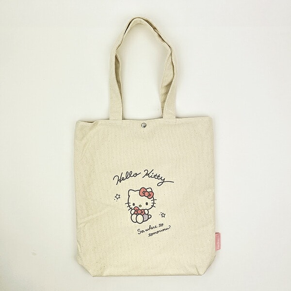 ノンタン にんにん 帆布トートバッグ ナチュラルベージュ