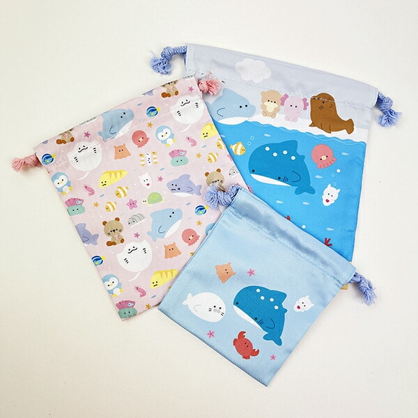 つぶらな瞳 つぶらな瞳の水族館 巾着セット | パーフェクト・ワールド