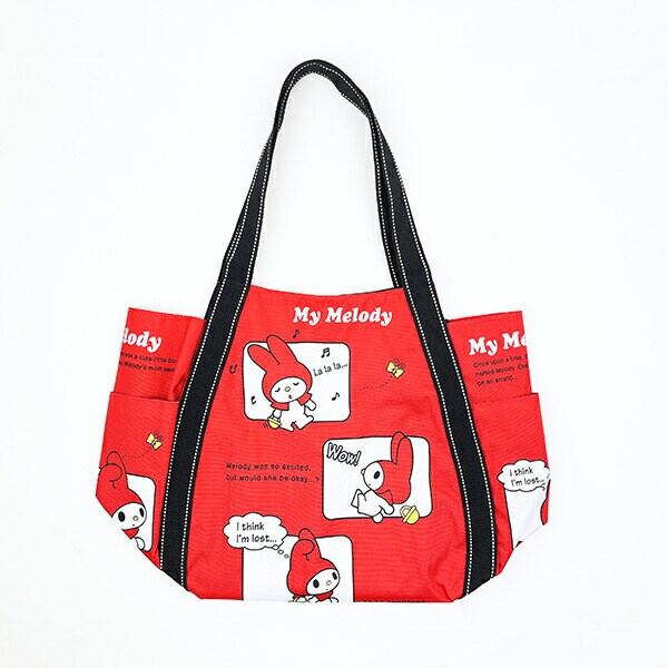 5点目100円♡新作♡新品♡マイメロちゃん♡ランチトート マイメロ くじ結果】ピアノちゃん可愛すぎるししまみさコラボ
