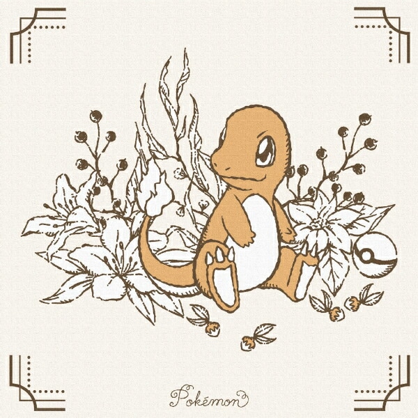 ポケットモンスター 集合(ピカチュウ&初代御三家) アートパネル ポケットモンスター 集合(ピカチュウ&初代御三家) アートパネル