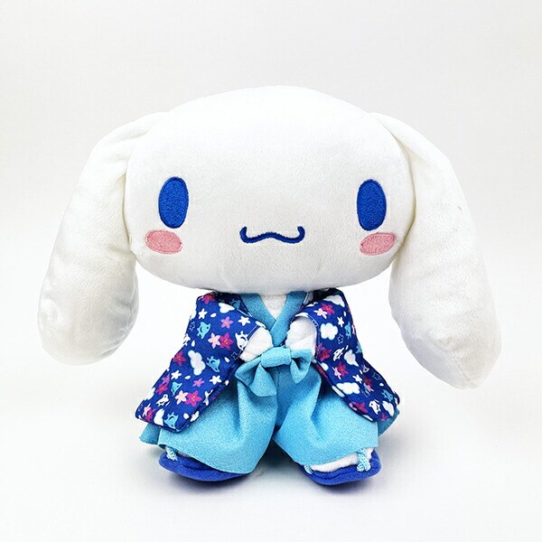 ジャパネスクミッフィー 着物ぬいぐるみ バースデー花柄　青 Miffy ジャパネスクミッフィー 着物マスコットキーチェーン