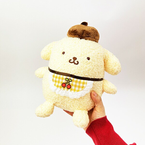 サンリオ ポムポムプリン さくらんぼチェック S ぬいぐるみ