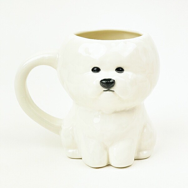 ビションフリーゼ ダイカットマグカップ コップ | パーフェクト