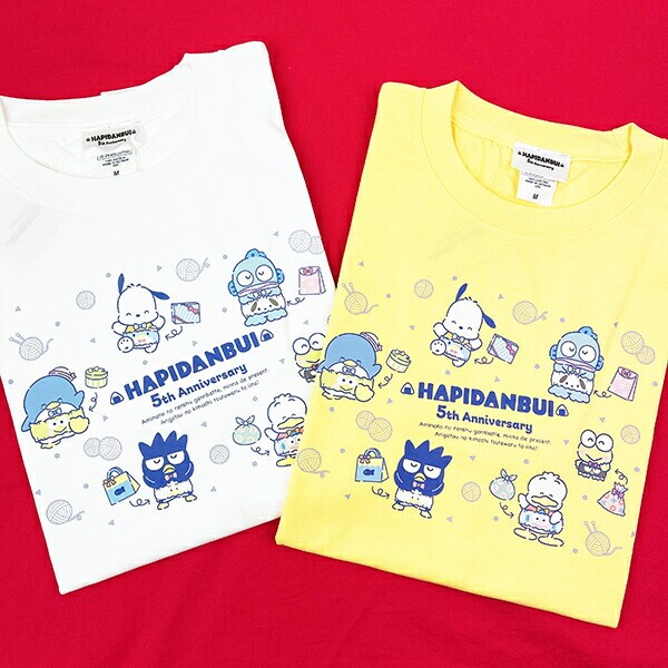サンリオ はぴだんぶい 5th はらまき Tシャツ(M) イエロー