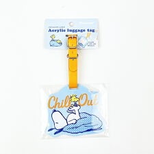 パーフェクト・ワールド・トーキョー(Perfect World Tokyo)のスヌーピー アクリルラゲッジタグ Chill out ネームタグ トラベル 旅行 ブルー SNOO