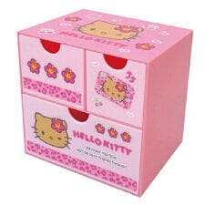 パーフェクト・ワールド・トーキョー(Perfect World Tokyo)のサンリオ ハローキティ キャラチェスト ピンク  収納 小物入れ 日焼けキティ ギャル