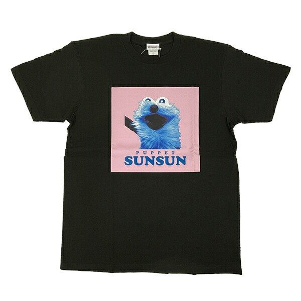 パペットスンスン にこにこ Tシャツ(L) ブラック アパレル
